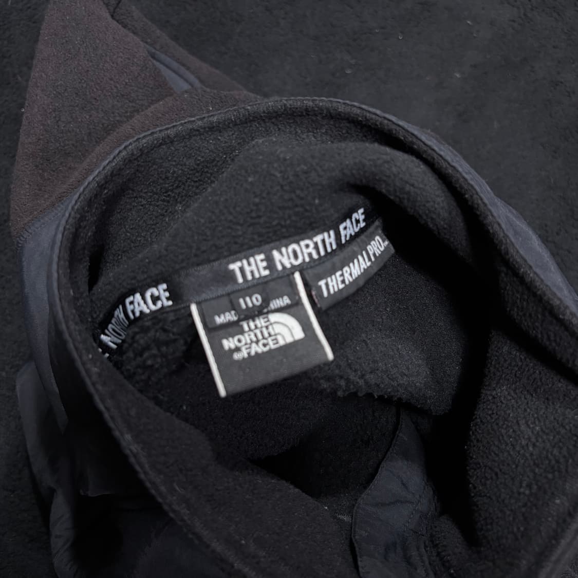 110 노스페이스 블랙 폴라텍 플리스 집업 자켓 상품이미지5