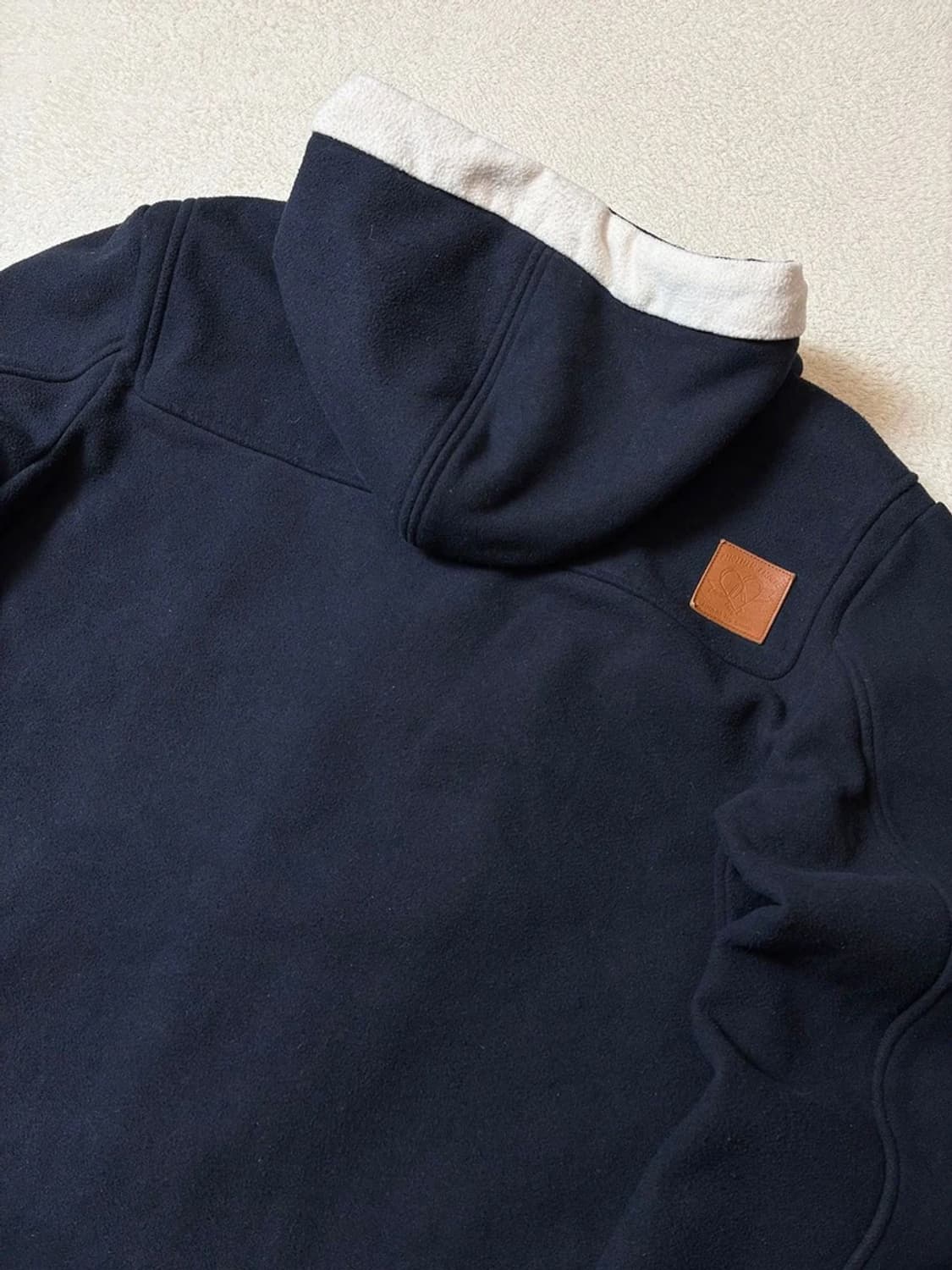 어나더프레임 울 블렌드 레터링 후디 더플 코트 PN7644 상품이미지8