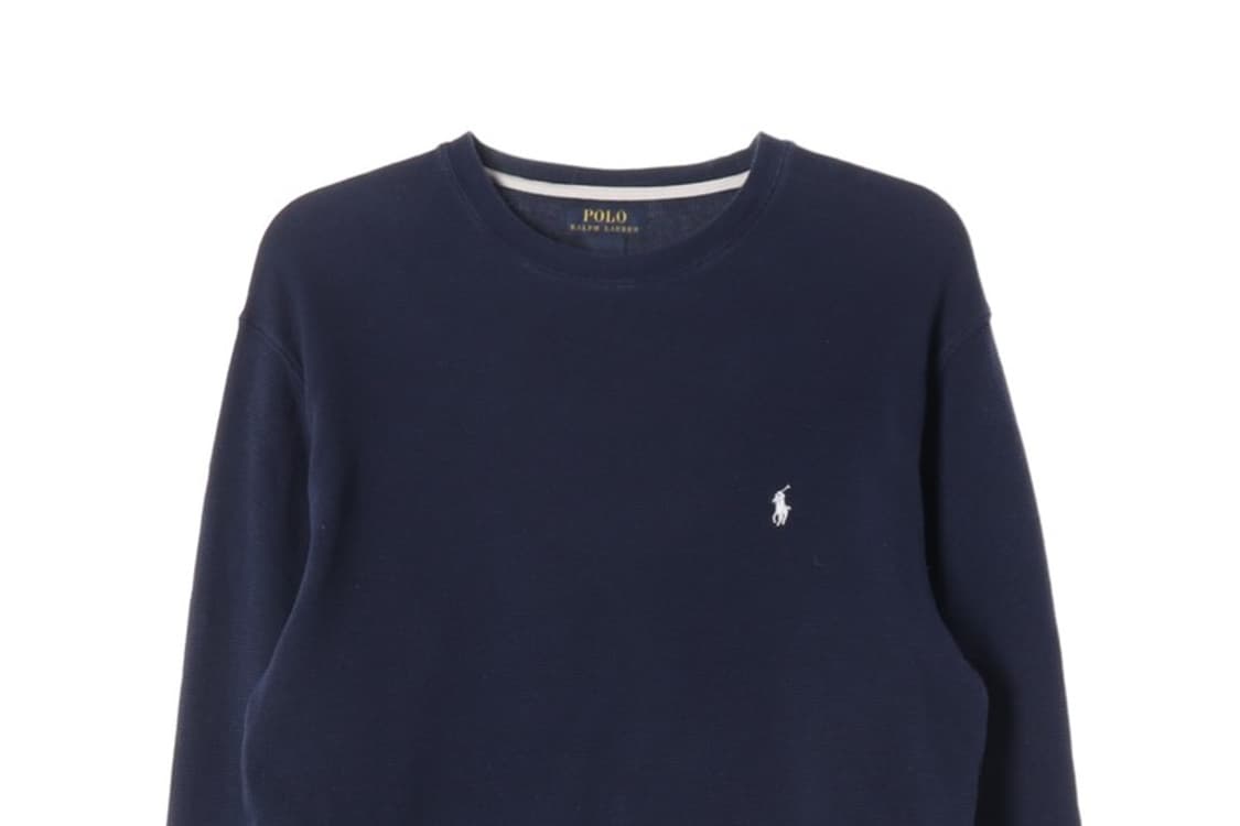 폴로 랄프로렌 네이비 와플 롱슬리브 티셔츠 XL 상품이미지3