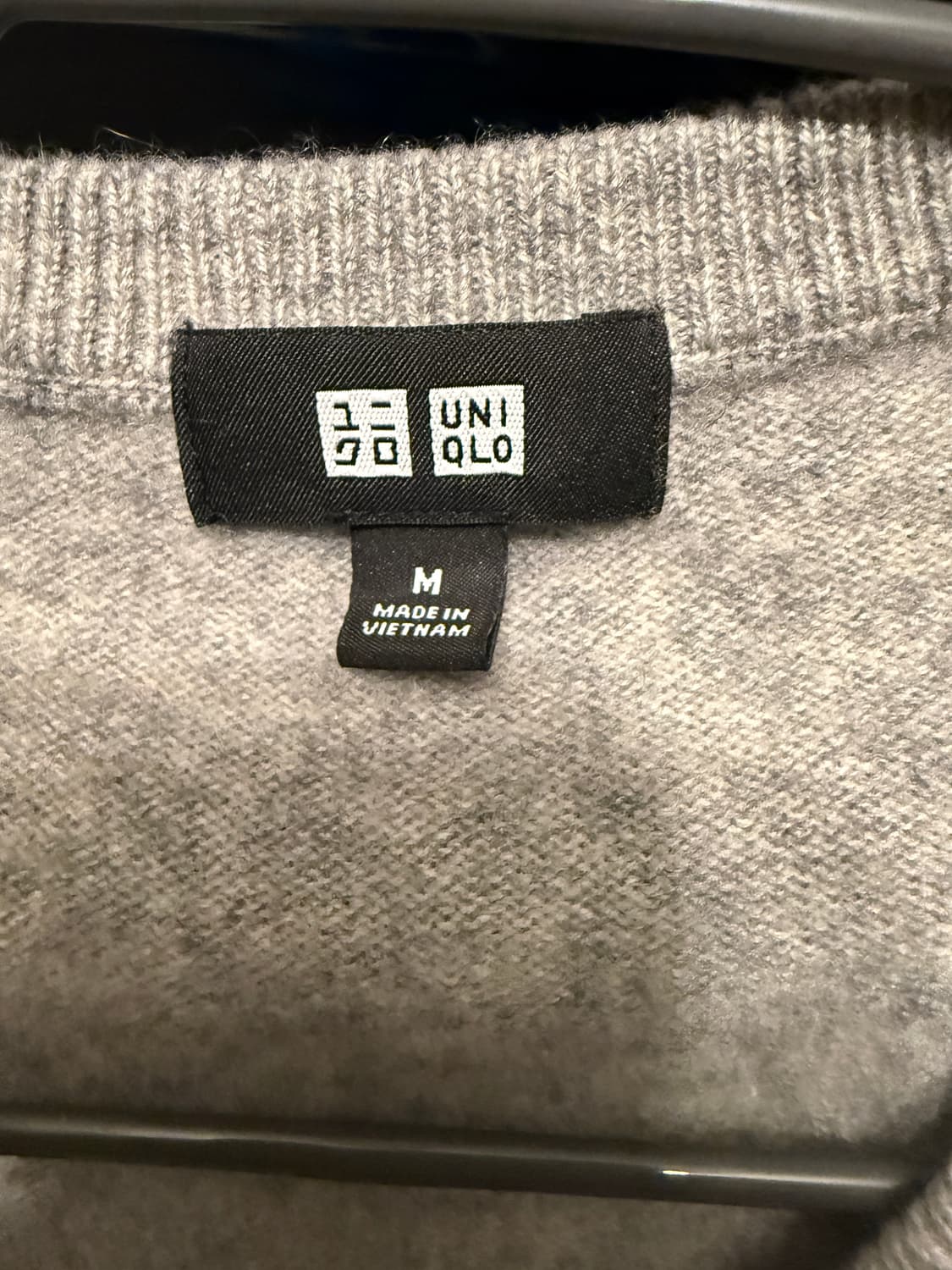 유니클로 캐시미어100% 그레이 M 상품이미지2