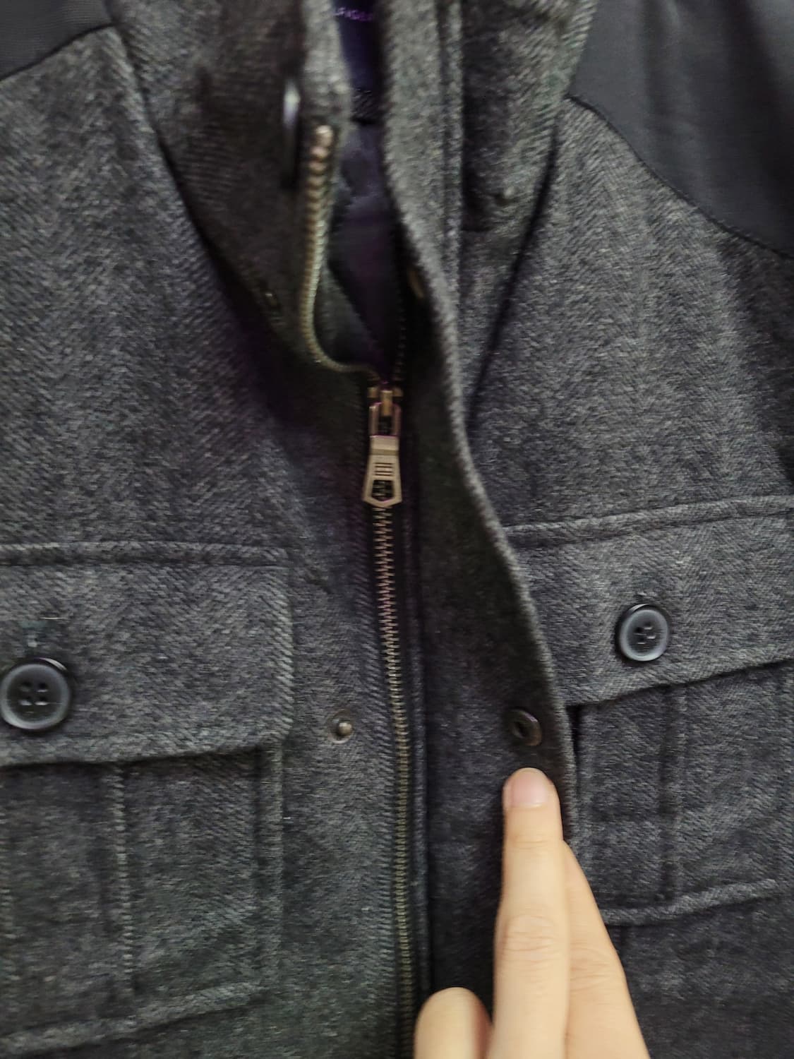 타미힐피거 차콜 그레이 필드 자켓 패딩 점퍼 상품이미지3