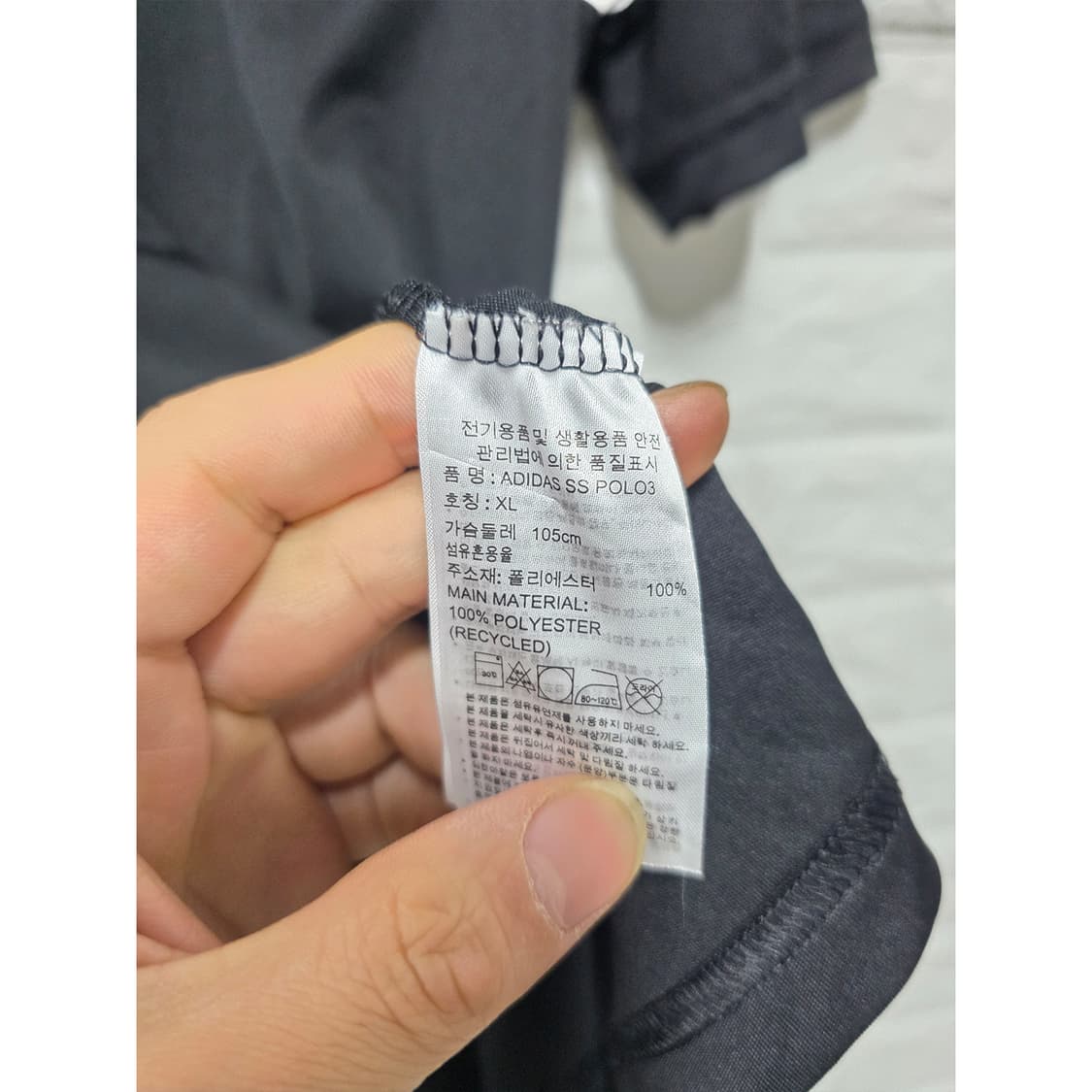 아디다스 남성 폴로티 XL 블랙 상품이미지3
