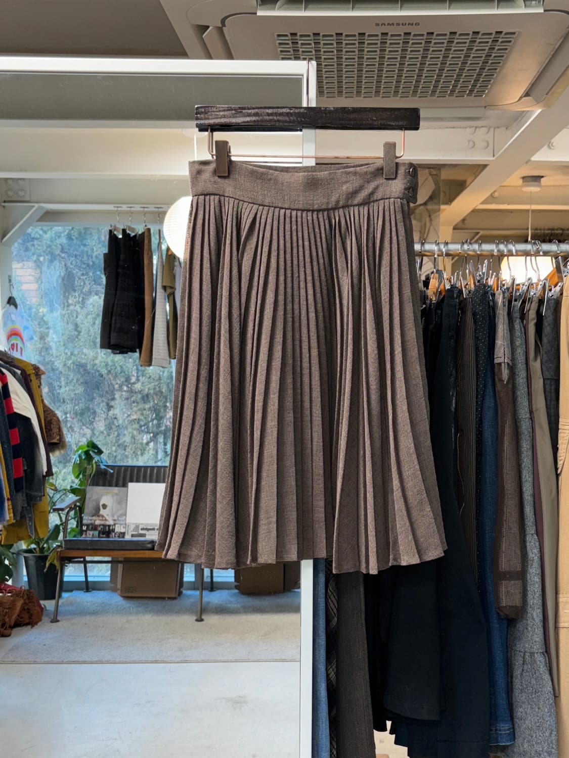 스포츠막스 울 개더 스커트 상품이미지1