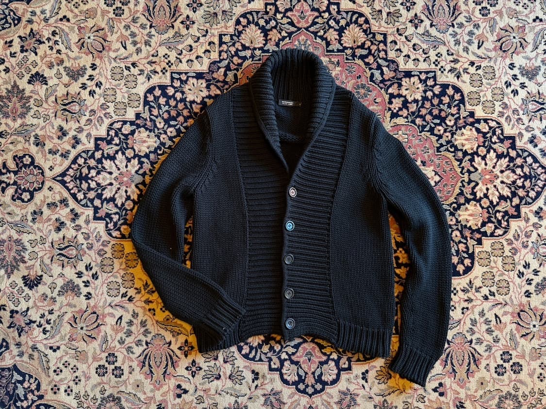 버버리 블랙라벨 숄칼라 가디건 100 상품이미지10