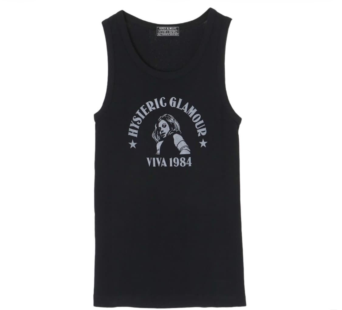 Hysteric Glamour Viva1984 Tank Top Black 상품이미지1