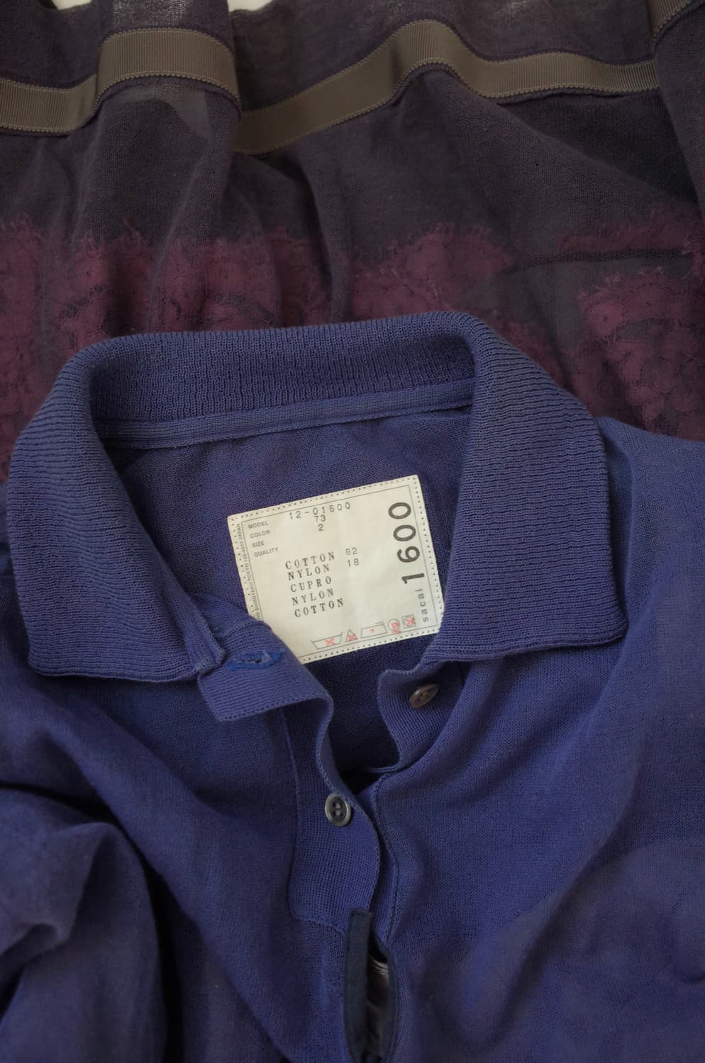 Sacai 사카이 레이어드 레이스 & 플레어 원피스 상품이미지4