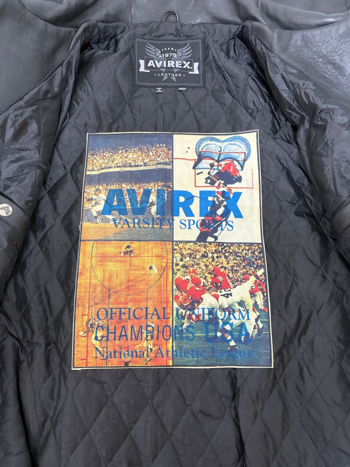 아비렉스 네이벌 바시티 레더자켓 상품이미지3