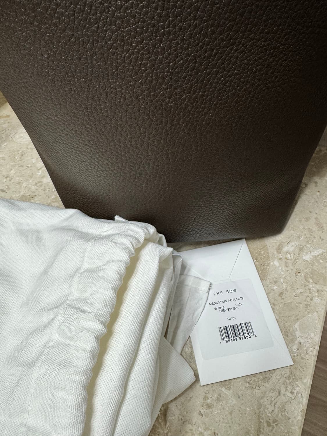 더 로우 파크백 미디엄 새상품 딥브라운 상품이미지4