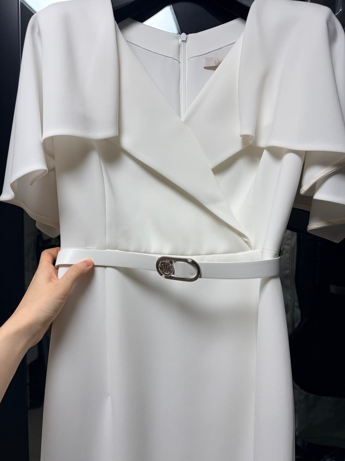 피로연, 연회장 원피스(지코트 러플 숄더 디테일 원피스) 상품이미지3