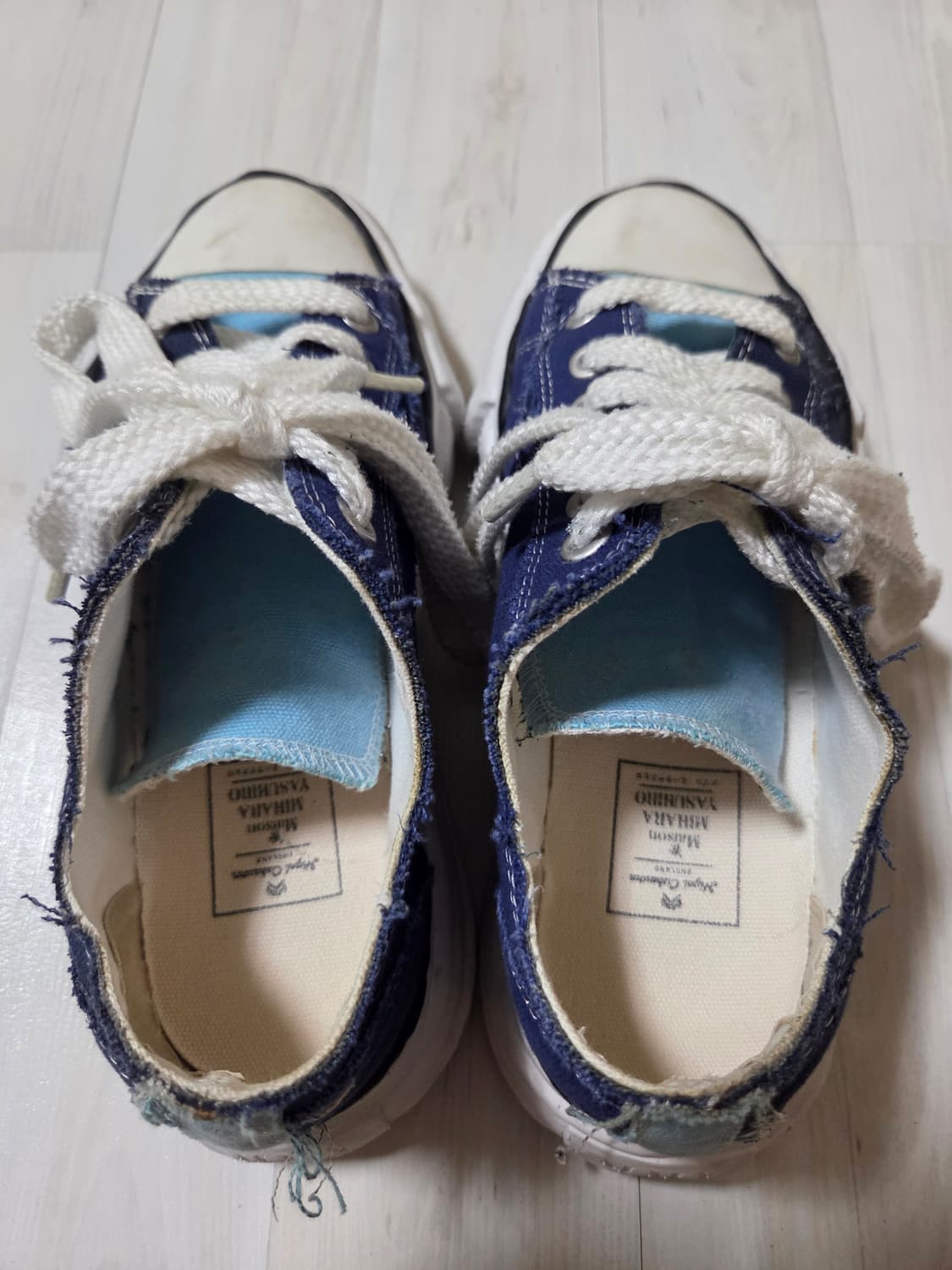 메종 미하라 야스히로 x 나이젤 카본 로우 컷 스니커즈 네이비 41 상품이미지4