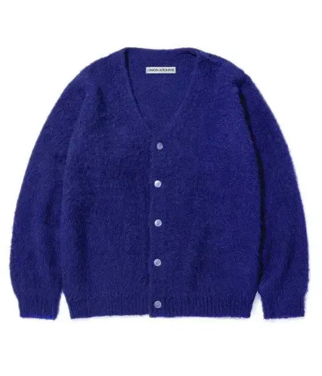유니온아카이브 알파카 가디건 M 블루 상품이미지1