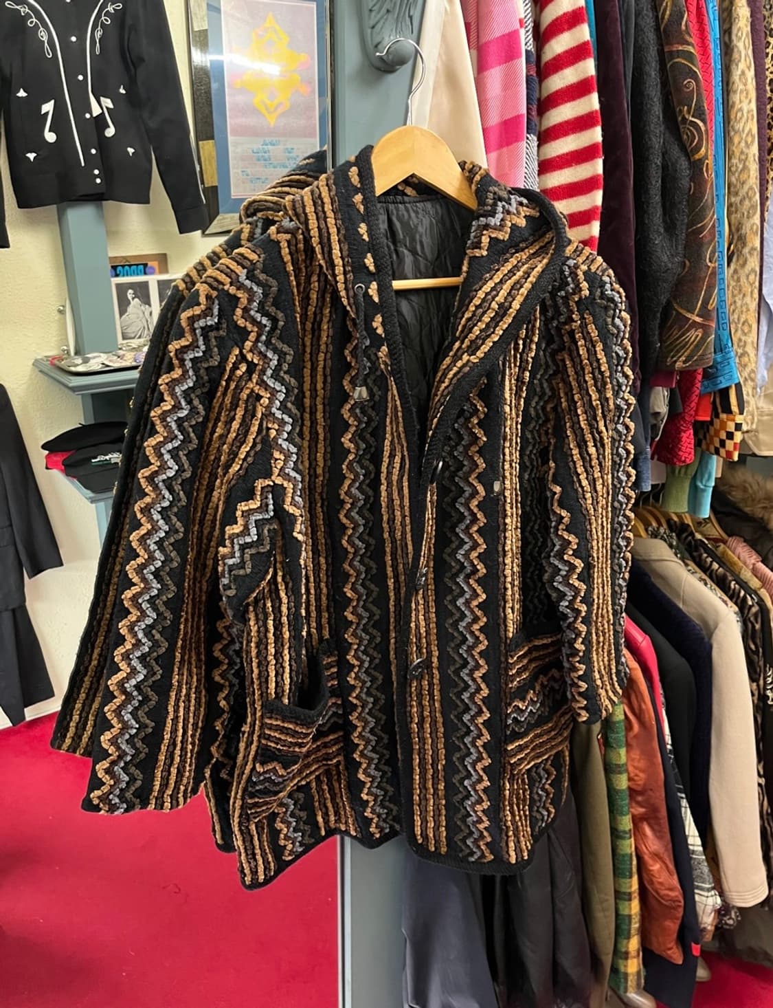 ABSTRACT PATTERN HOOD 상품이미지2