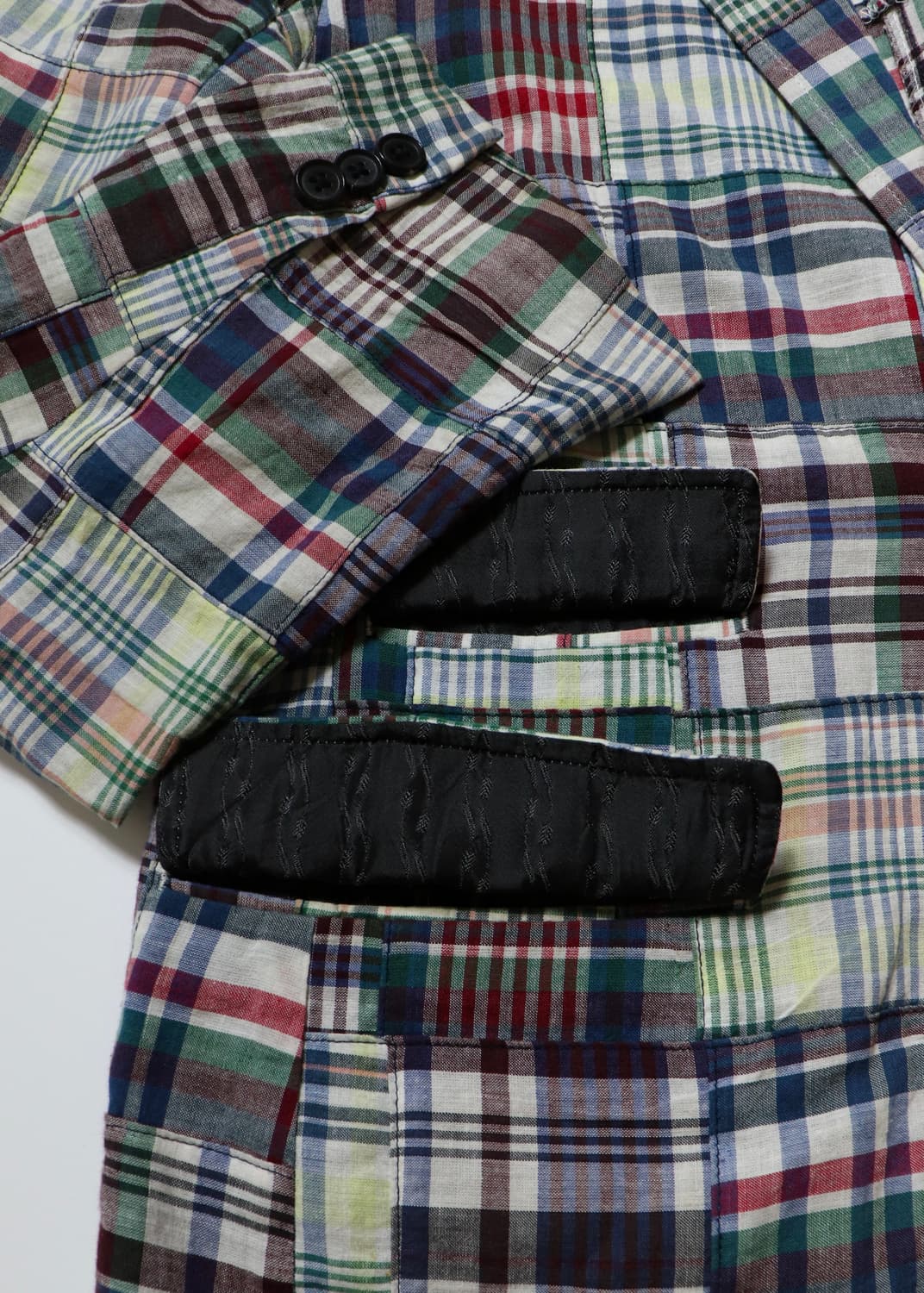 KENNETH FIELD Patchwork Madras Jacket 상품이미지4