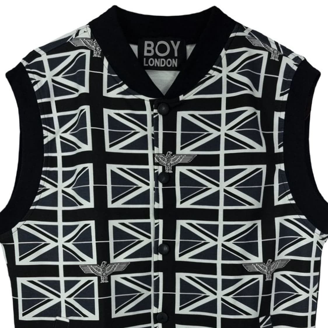[보이런던] 빅로고 프린팅 기하학 패턴 베스트 조끼 M19310 상품이미지4
