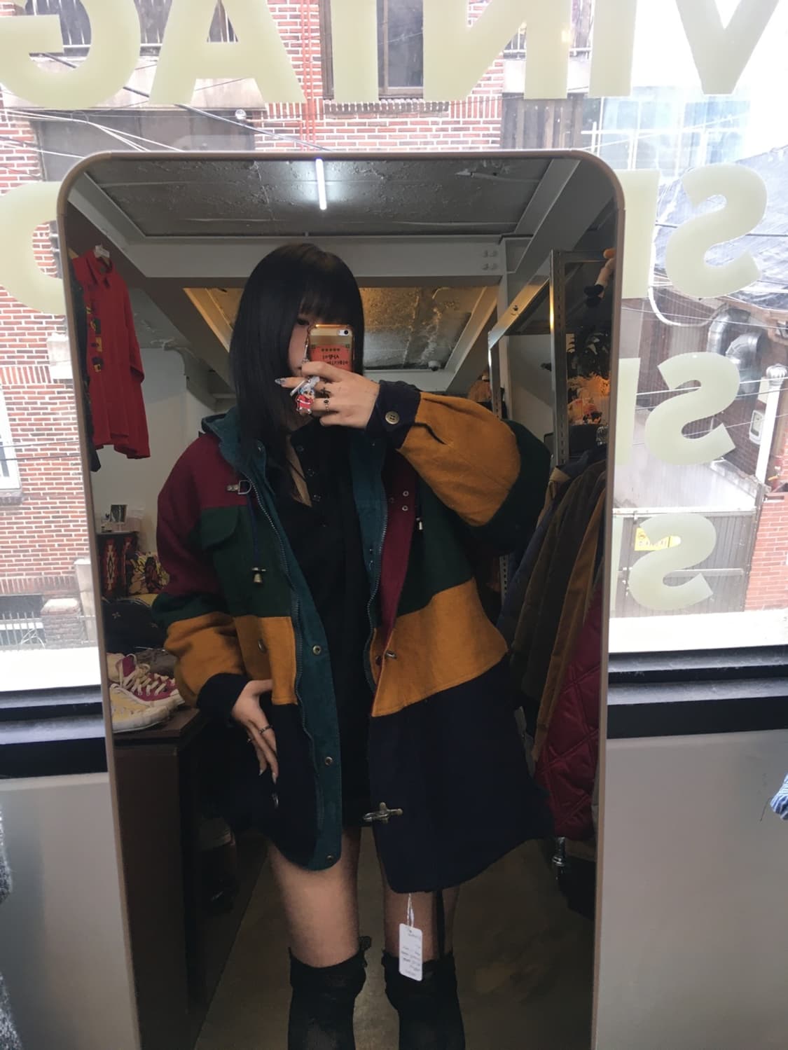 BRAETAN 인도생산 배색 파이어후크 디테일 리버서블 코트 자켓 상품이미지8