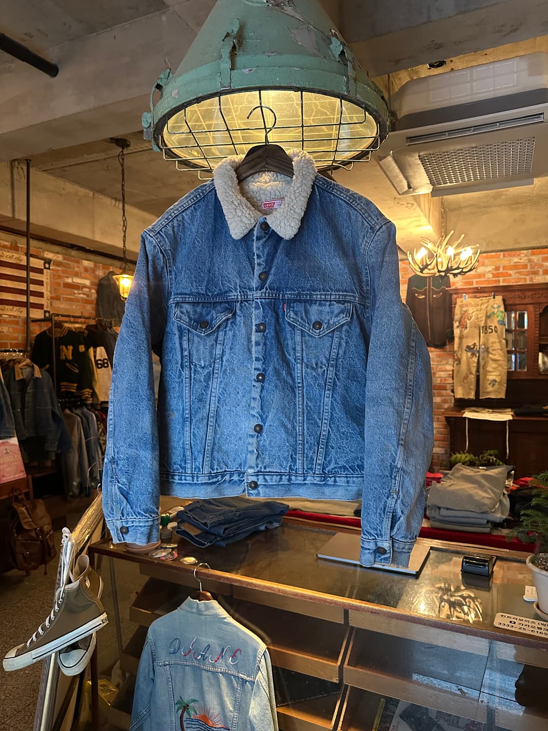 70s USA 빈티지 리바이스 3세대 셰르파 데님 자켓 상품이미지1