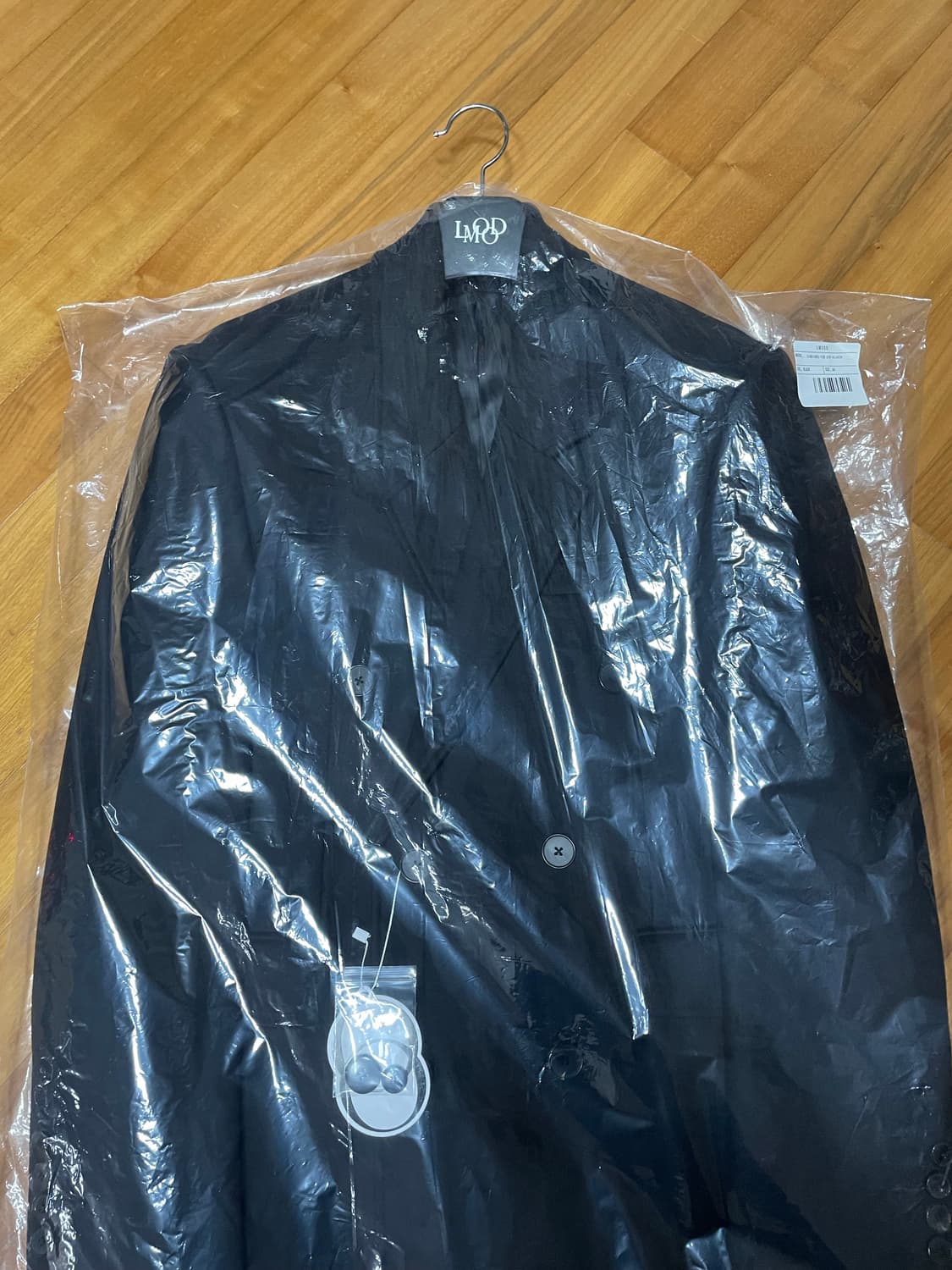 엘무드 그레이웨일 더블 코트 블랙 44사이즈 상품이미지4