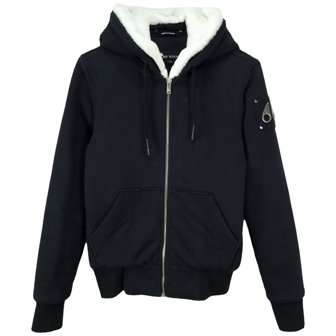 [무스너클] 버니스웨터 후드 집업 블랙 P01518 상품이미지2