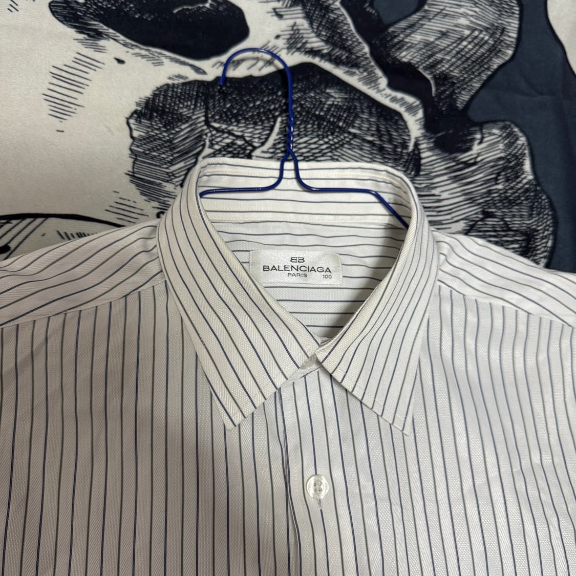 발렌시아가 스트라이프셔츠 L사이즈 상품이미지2