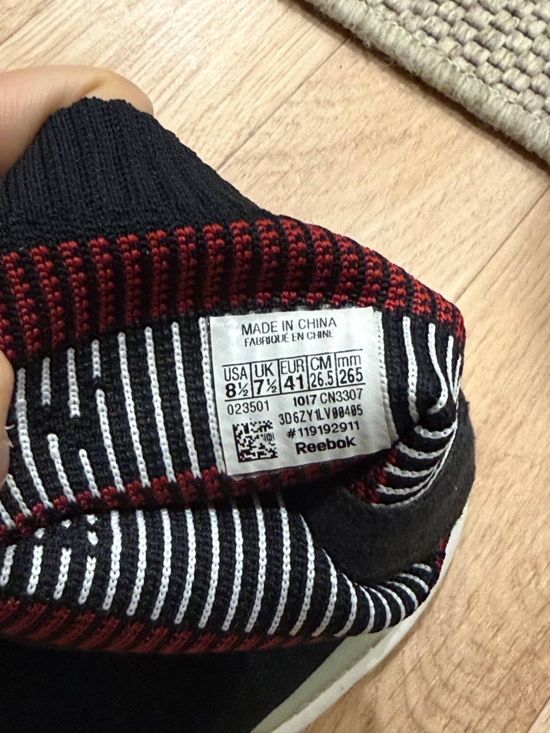 리복 x 베트멍 삭 펌프 us 8.5 단품 상품이미지5