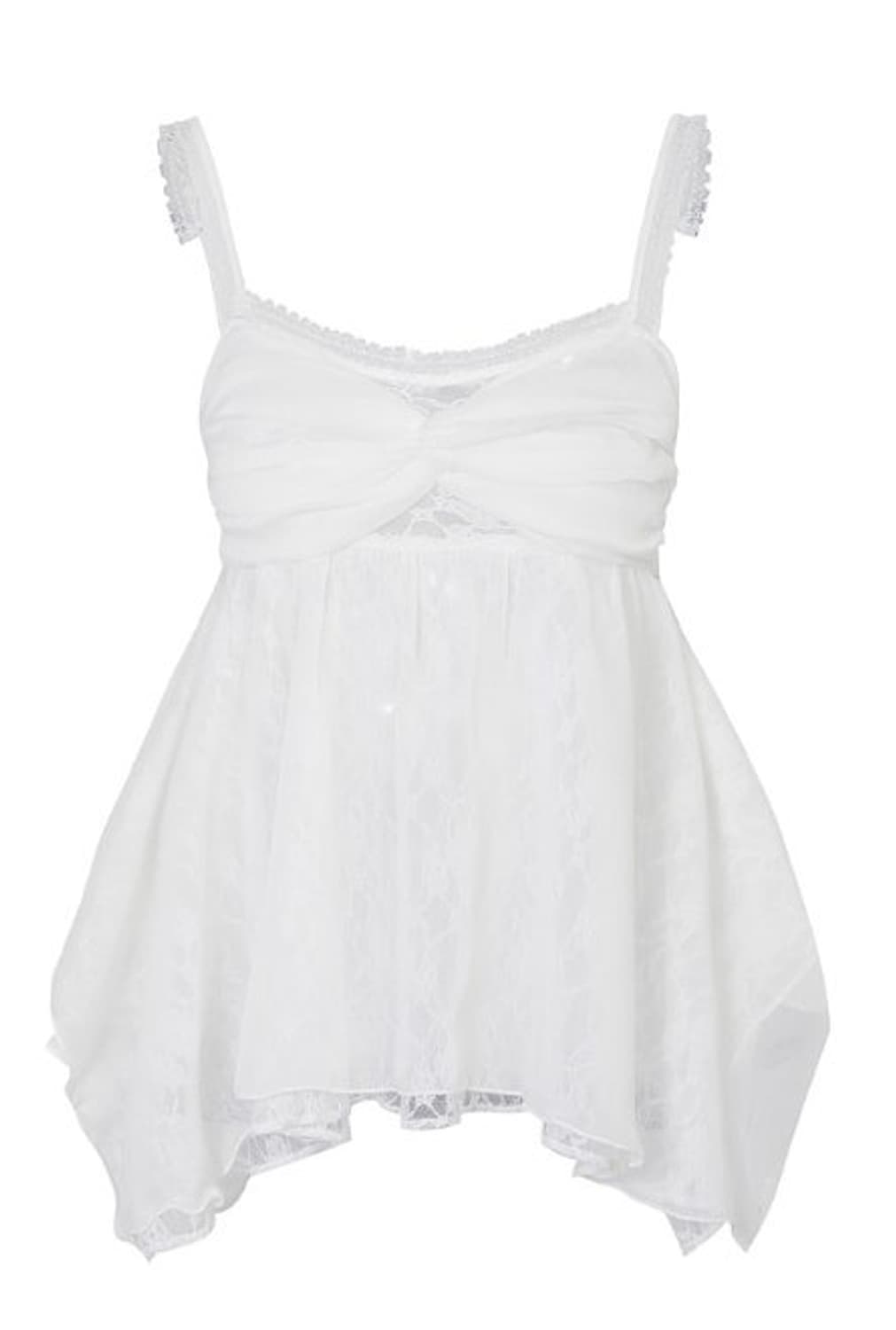 페인오어플레져 ROSE SHIRRING TOP white M 상품이미지4