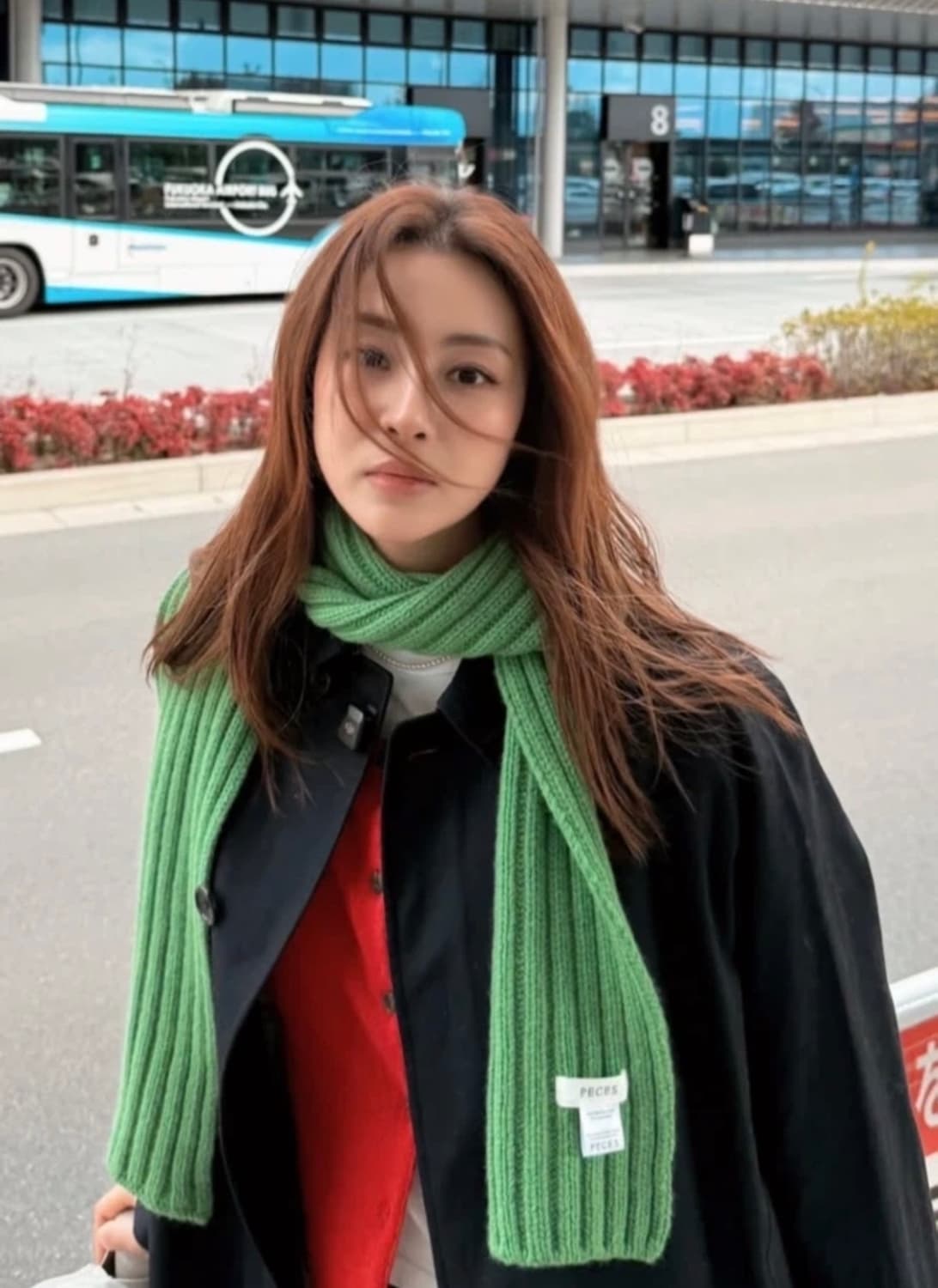 페세스 그린 머플러 상품이미지3