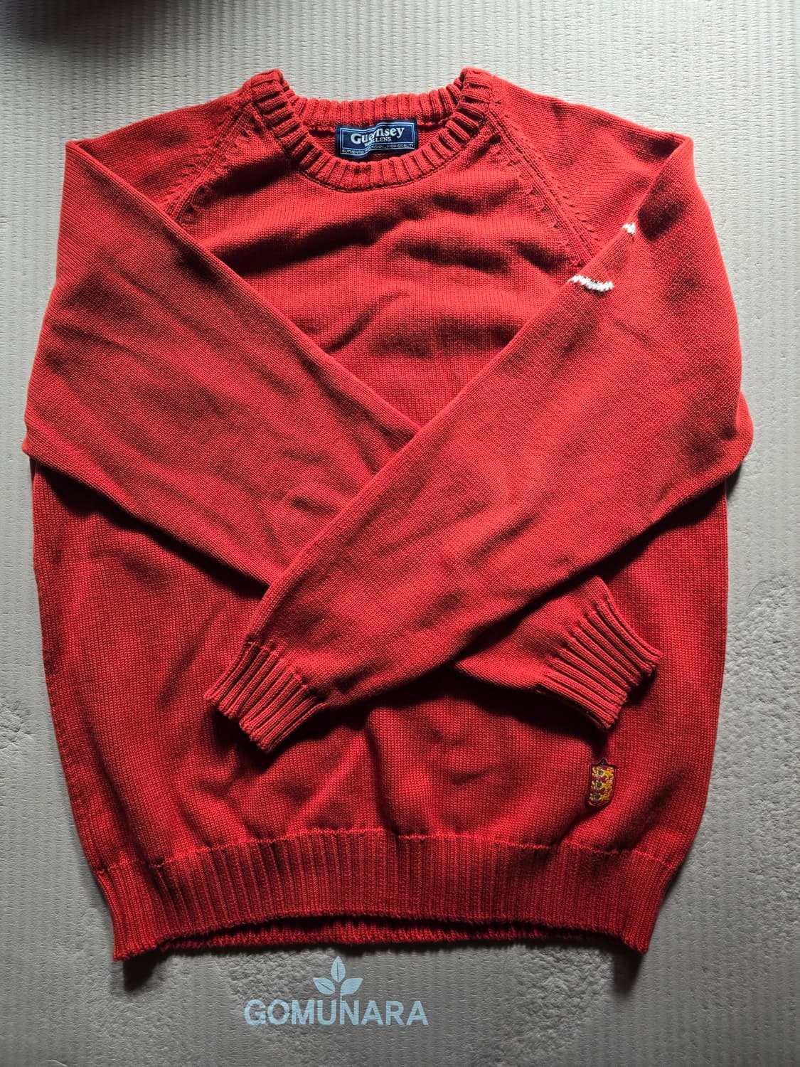 건지울른스 나그랑 크루넥 니트 XXL 오렌지 레드 상품이미지1