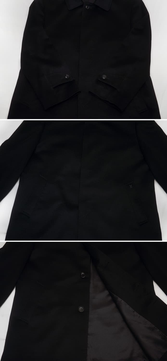 갤럭시 카디날 블랙 퓨어 캐시미어 맥코트 하프코트 (100 / 105+) 상품이미지6