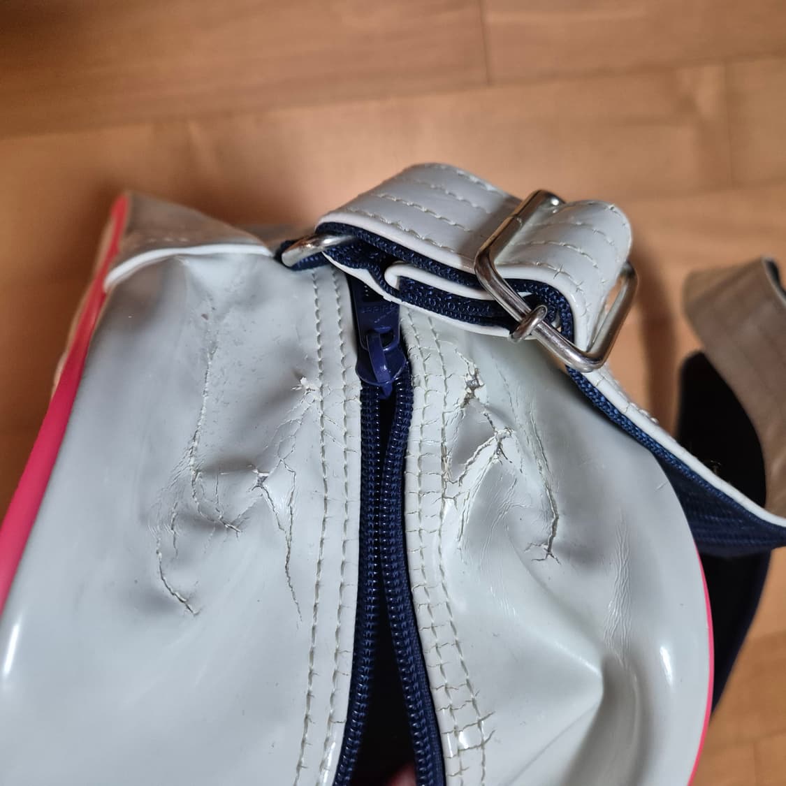 급처) 아디다스 에나멜 백 화이트 핑크 스포티 러블리 데일리 상품이미지8