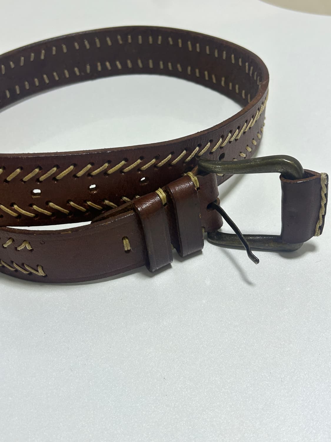 빈티지 레더 스티치 벨트 상품이미지3