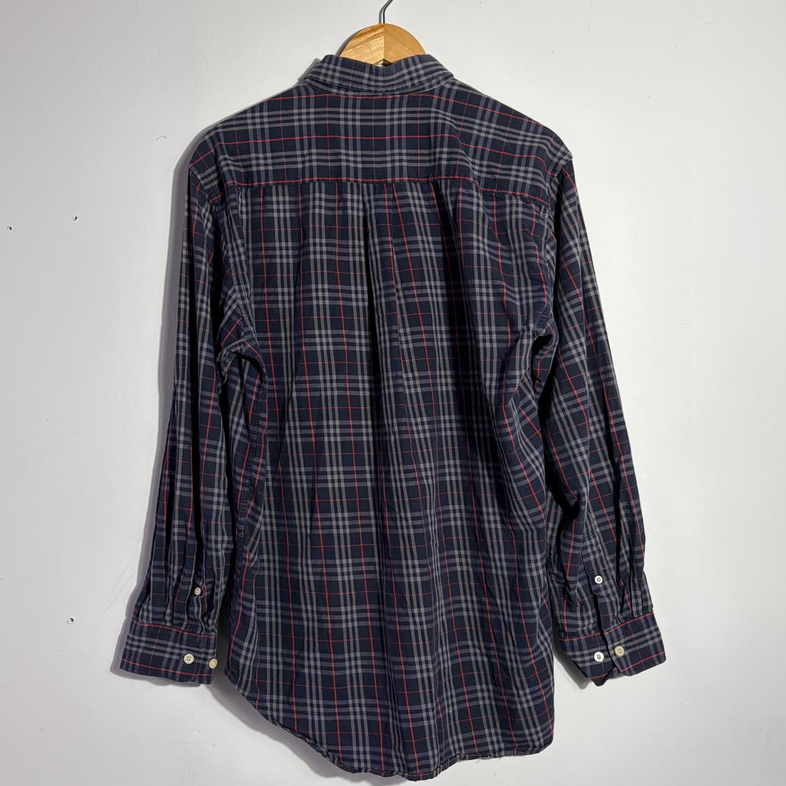 버버리 빈티지 네이비 체크 셔츠 (무료배송) 상품이미지3