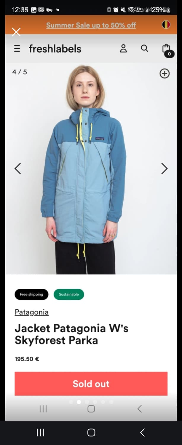 파타고니아 여성 바람막이 S 상품이미지4