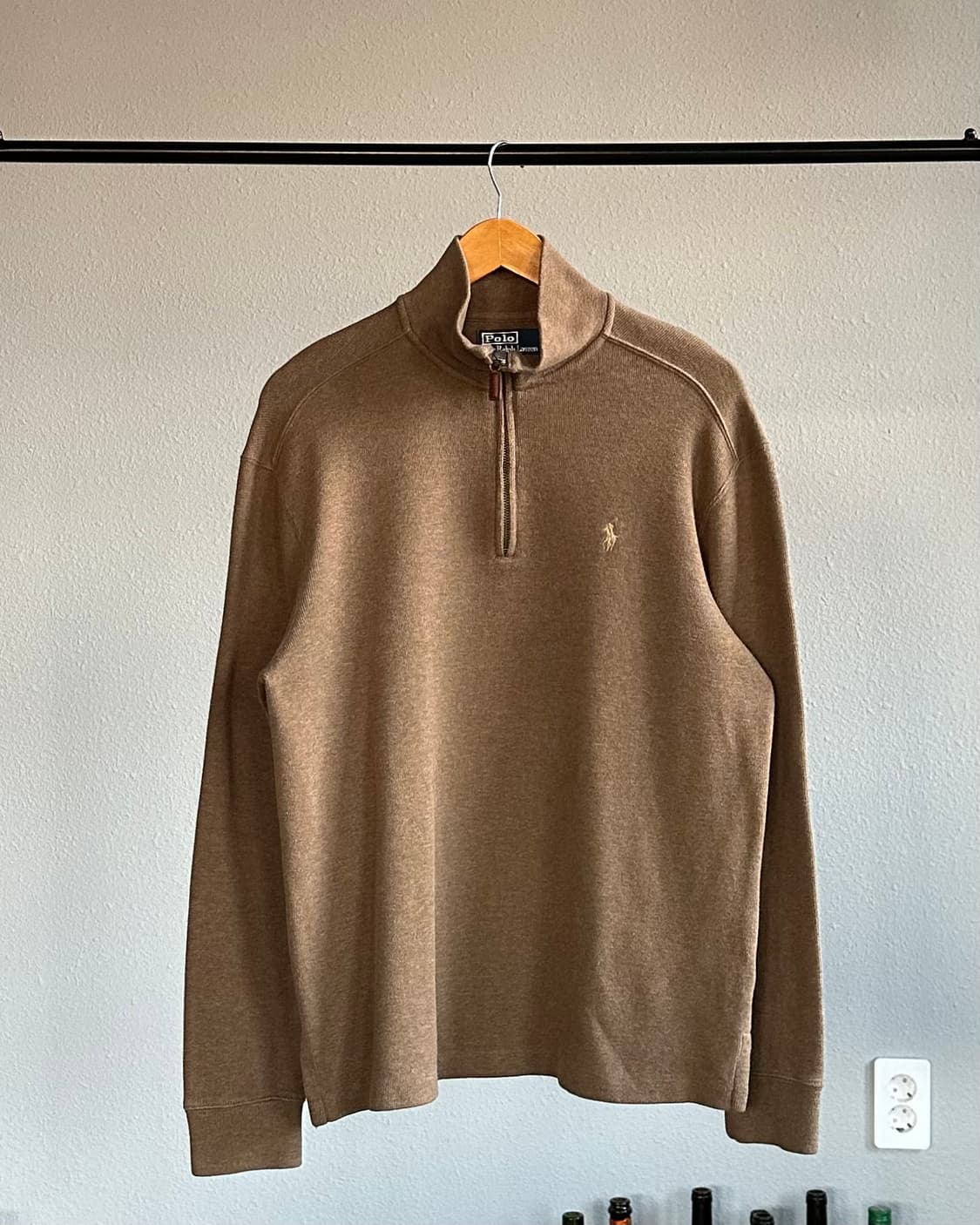 [M]폴로 랄프로렌 브라운 하프집업 코튼 니트 상품이미지1
