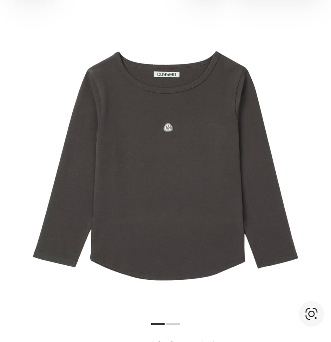 코이세이오 심볼 로고 카프리 슬리브 다크 브라운 상품이미지1