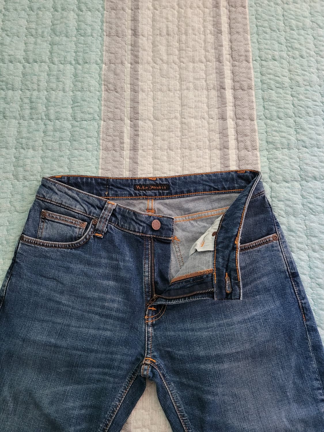 누디진 Nudie jean 스키니린 미드 에센틱 파워 중청진 30사이즈 상품이미지2