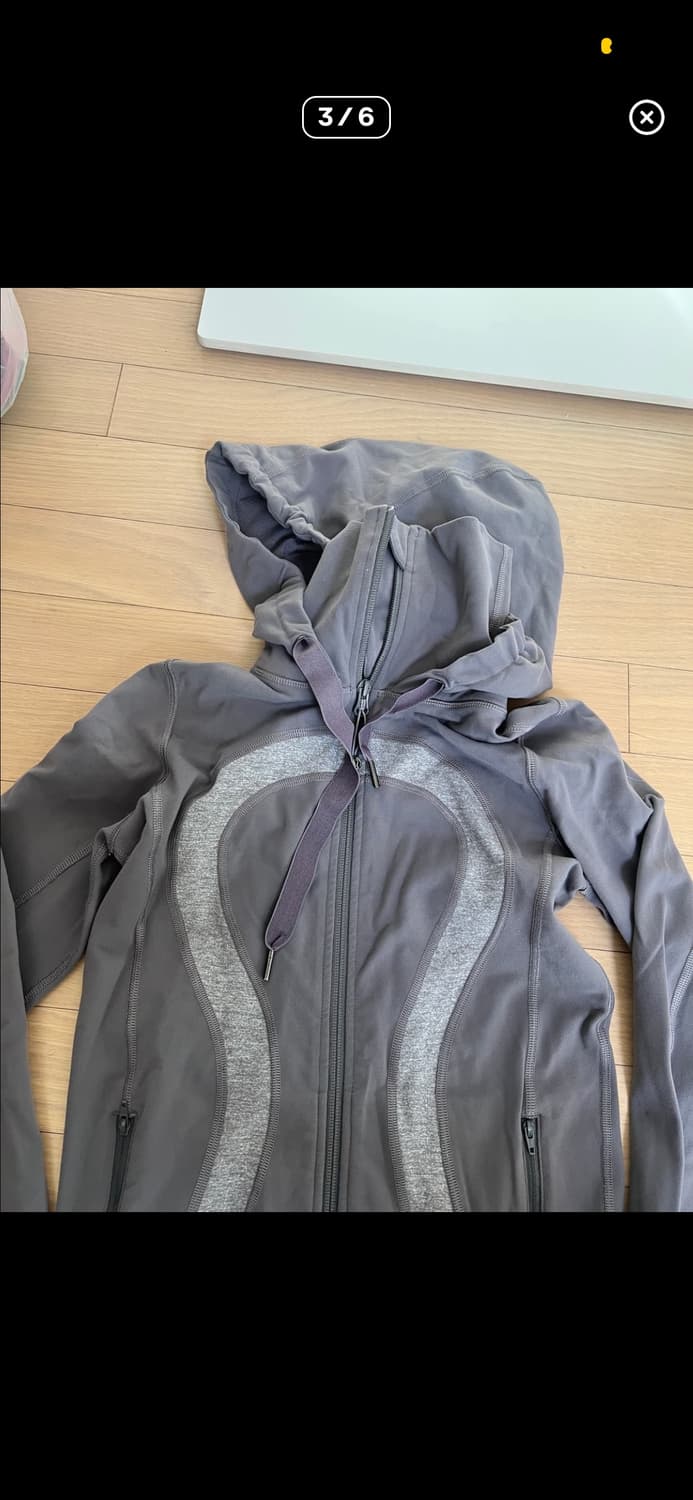 Lululemon scuba hoodie grey purple 상품이미지3