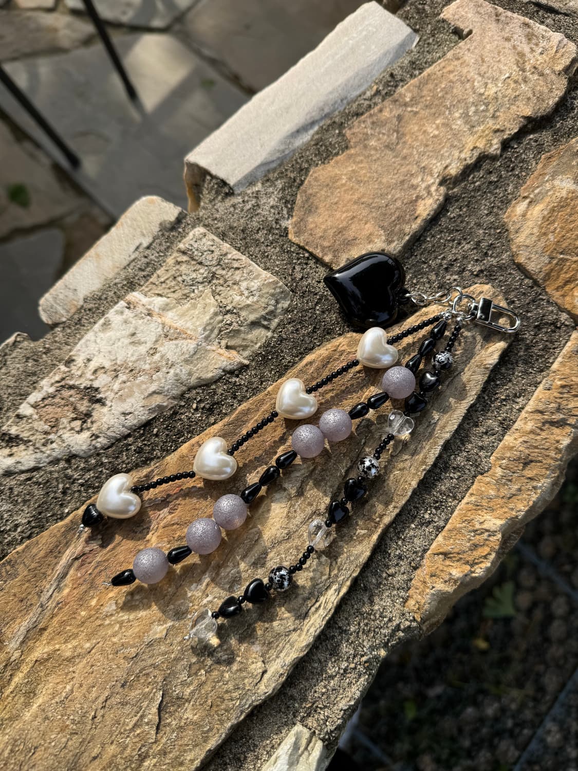 다비즈 블랙하트 진주하트 상품이미지6