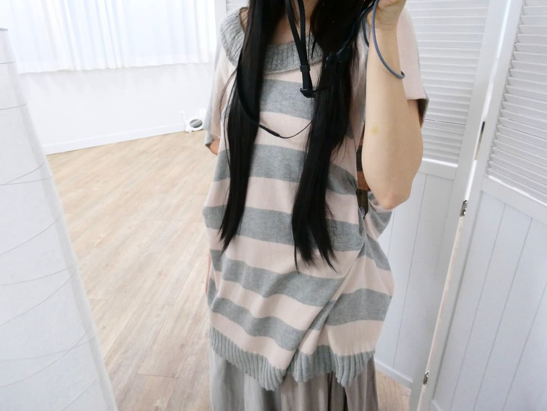 수나오 쿠와하라 니트 베스트 상품이미지2