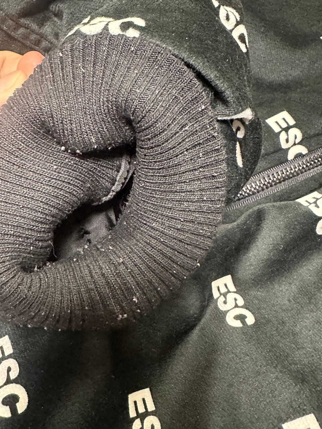 ESC studio 벨벳 크롭 봄버점퍼 상품이미지5