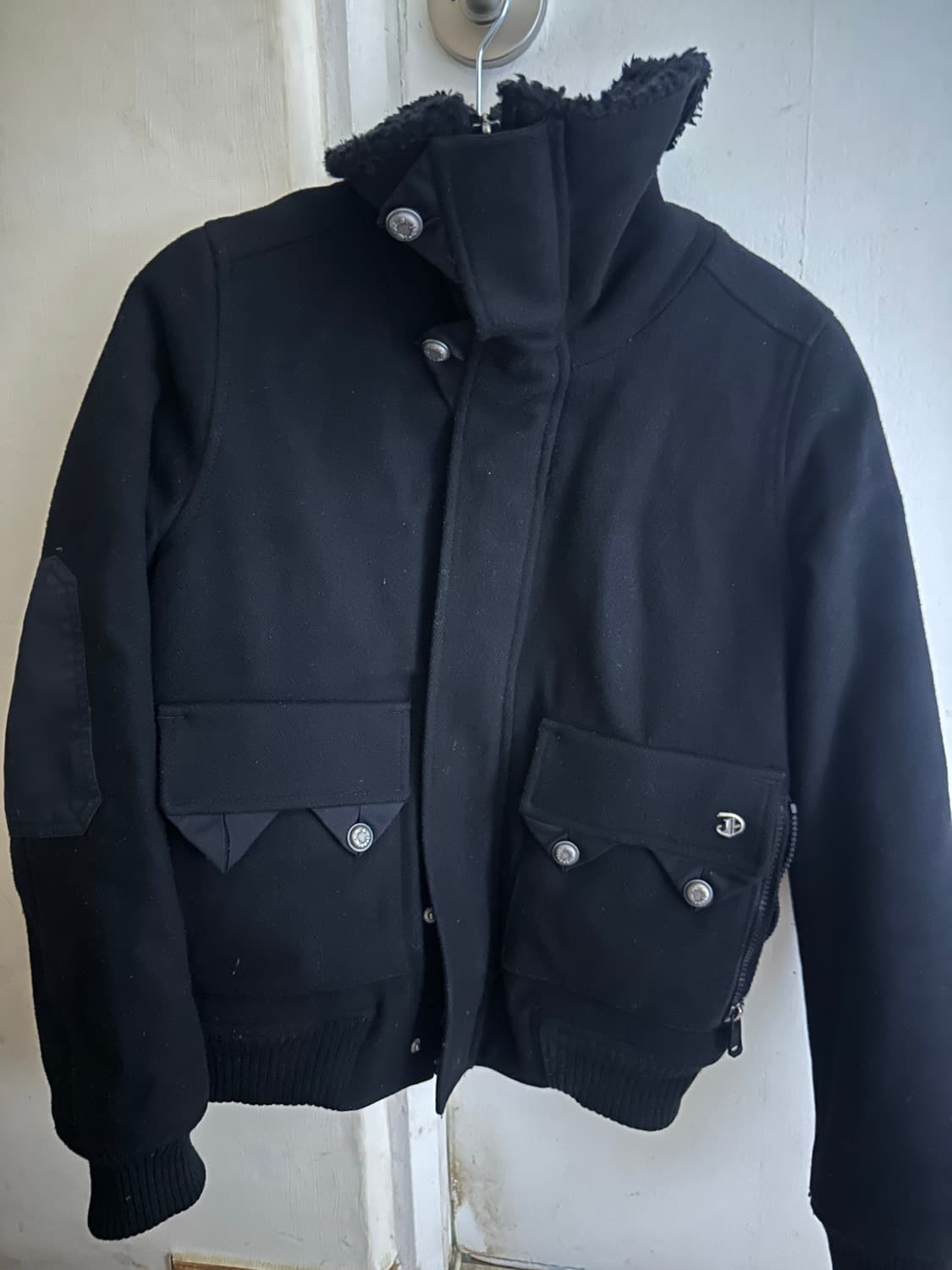 디젤 하이넥 무스탕 자켓(블루종 자켓) 상품이미지1