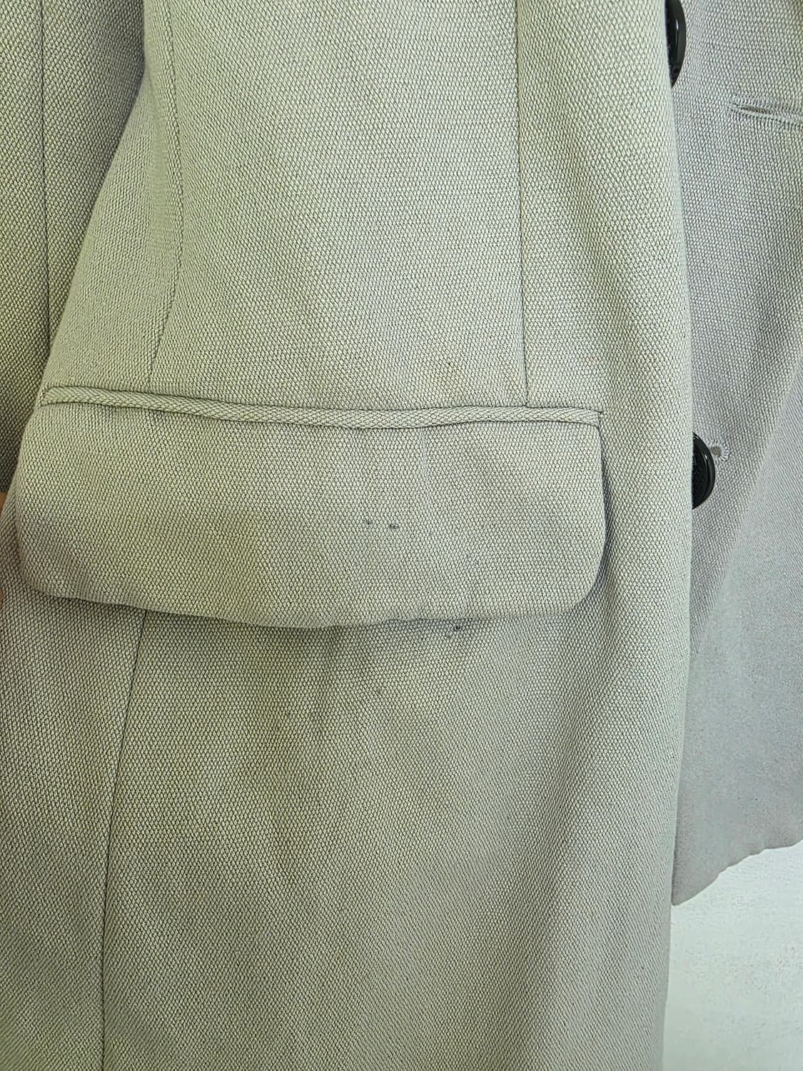 이자벨마랑 ISABEL MARANT 라이트그레이 코튼린넨 더블자켓 36 상품이미지3