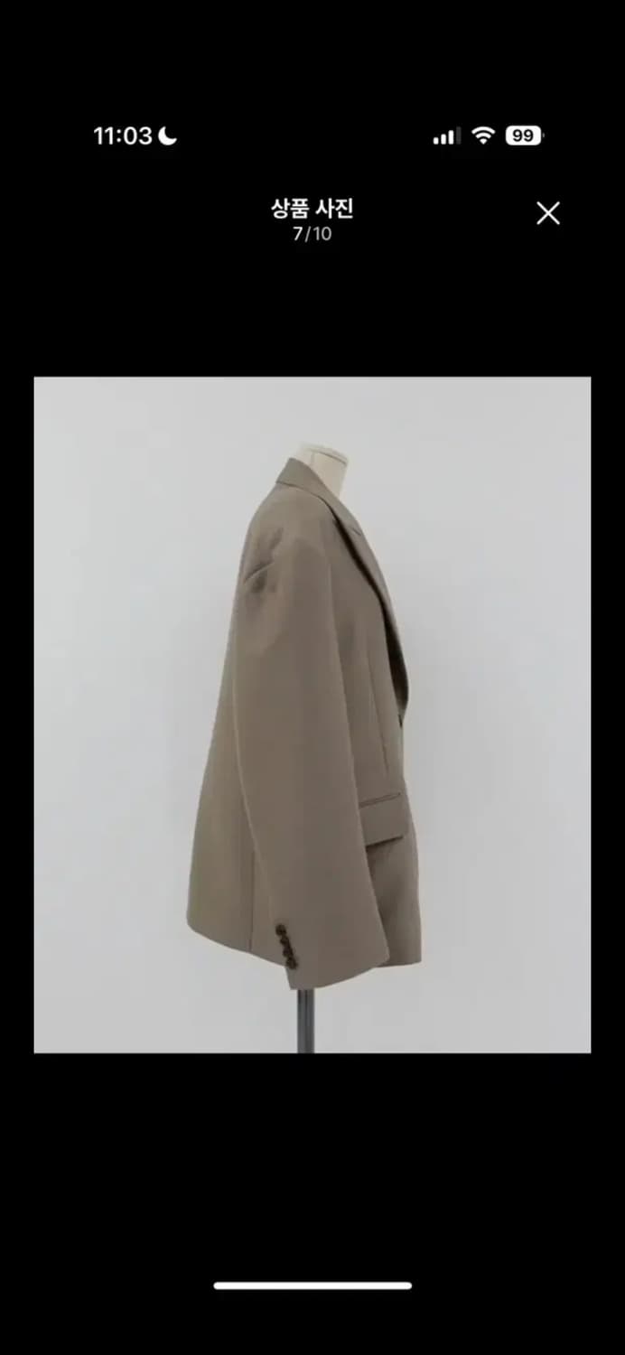 프레클 울실크 자켓 코코아 상품이미지9