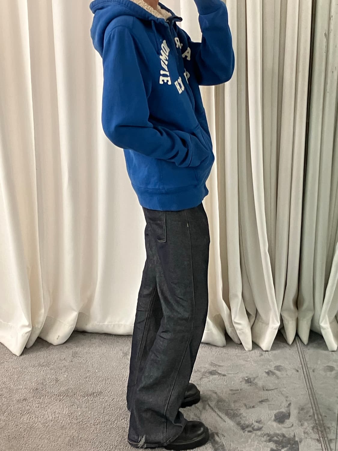 아베크롬비 블루 울프죠 후드집업 L 상품이미지7