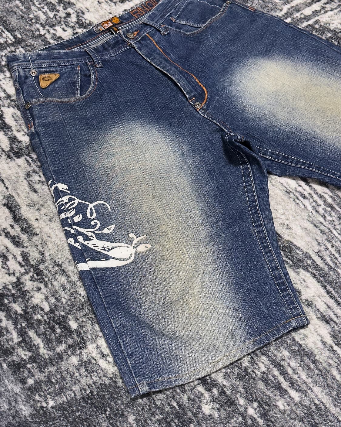 {Akademiks} Back Printing Bermuda Denim  상품이미지5