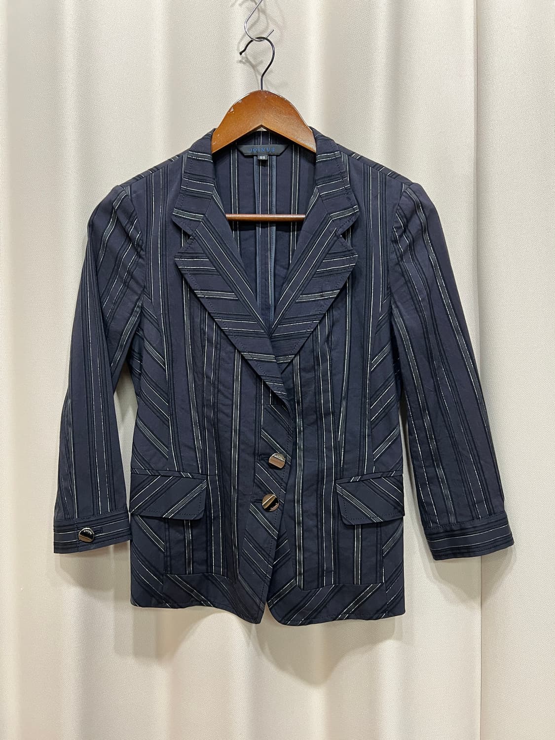 JOINUS 빈티지 스트라이프 7부 블레이저  상품이미지3