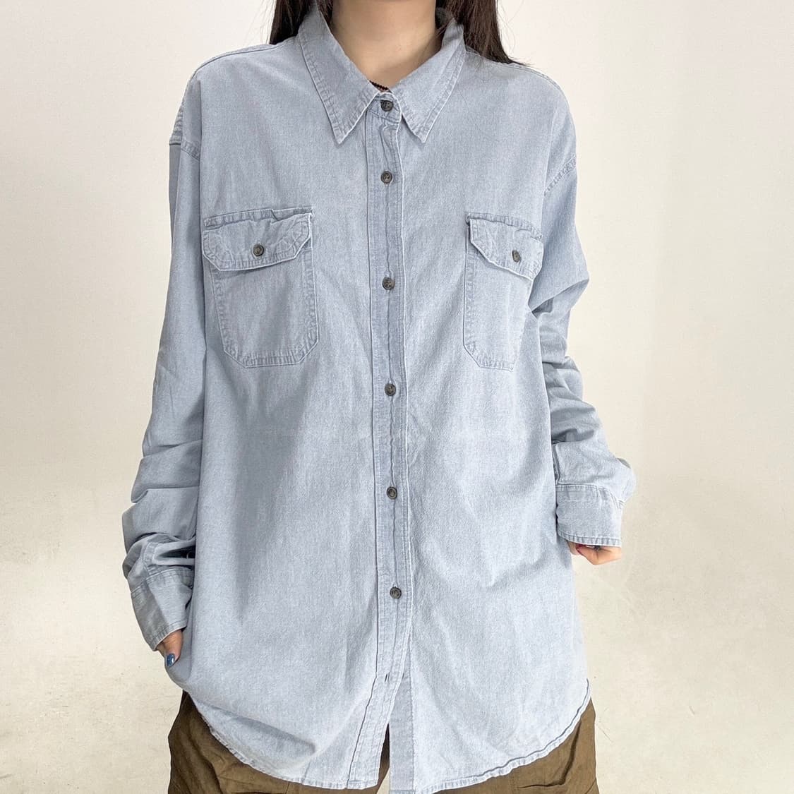 Wrangler 데님 긴팔셔츠 상품이미지2