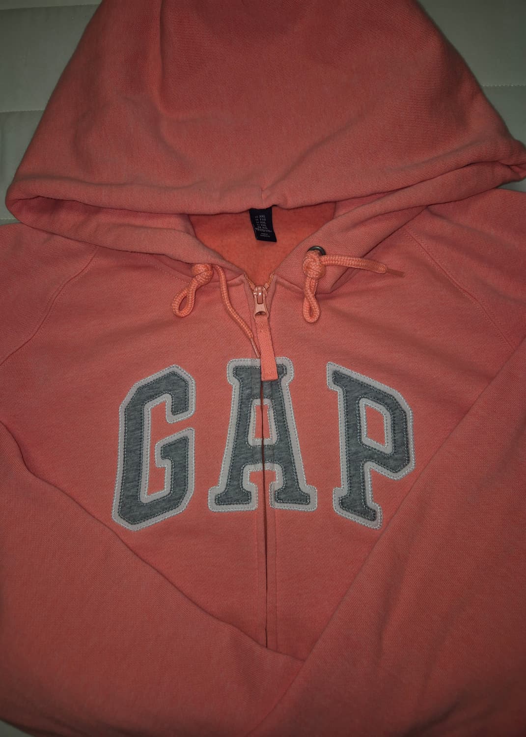 GAP 핑크빛 오렌지 후드집업 XXL 상품이미지2