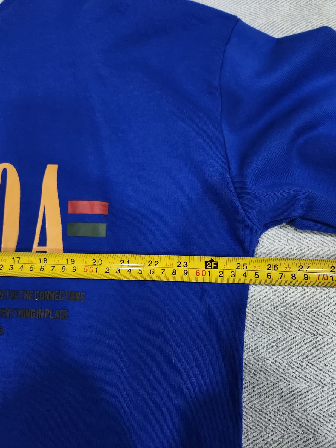 RASVOA 파란색 맨투맨 티셔츠 여성 프리사이즈 상품이미지6