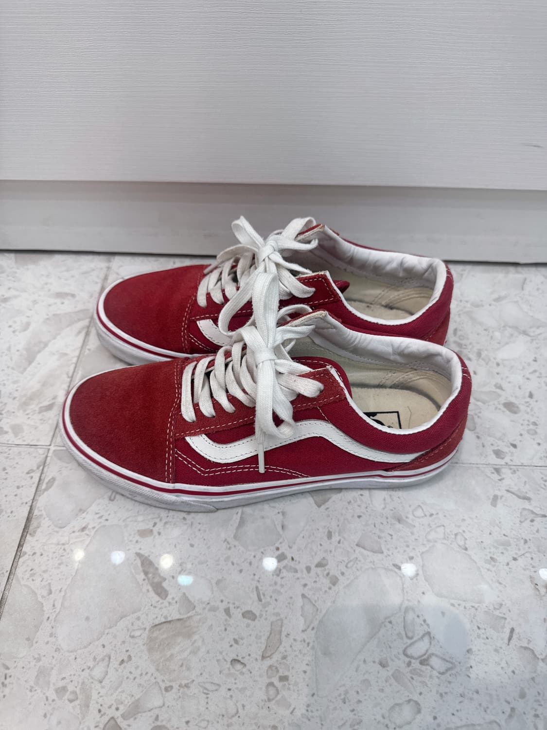 반스 올드스쿨 스웨이드 레드 235 상품이미지2