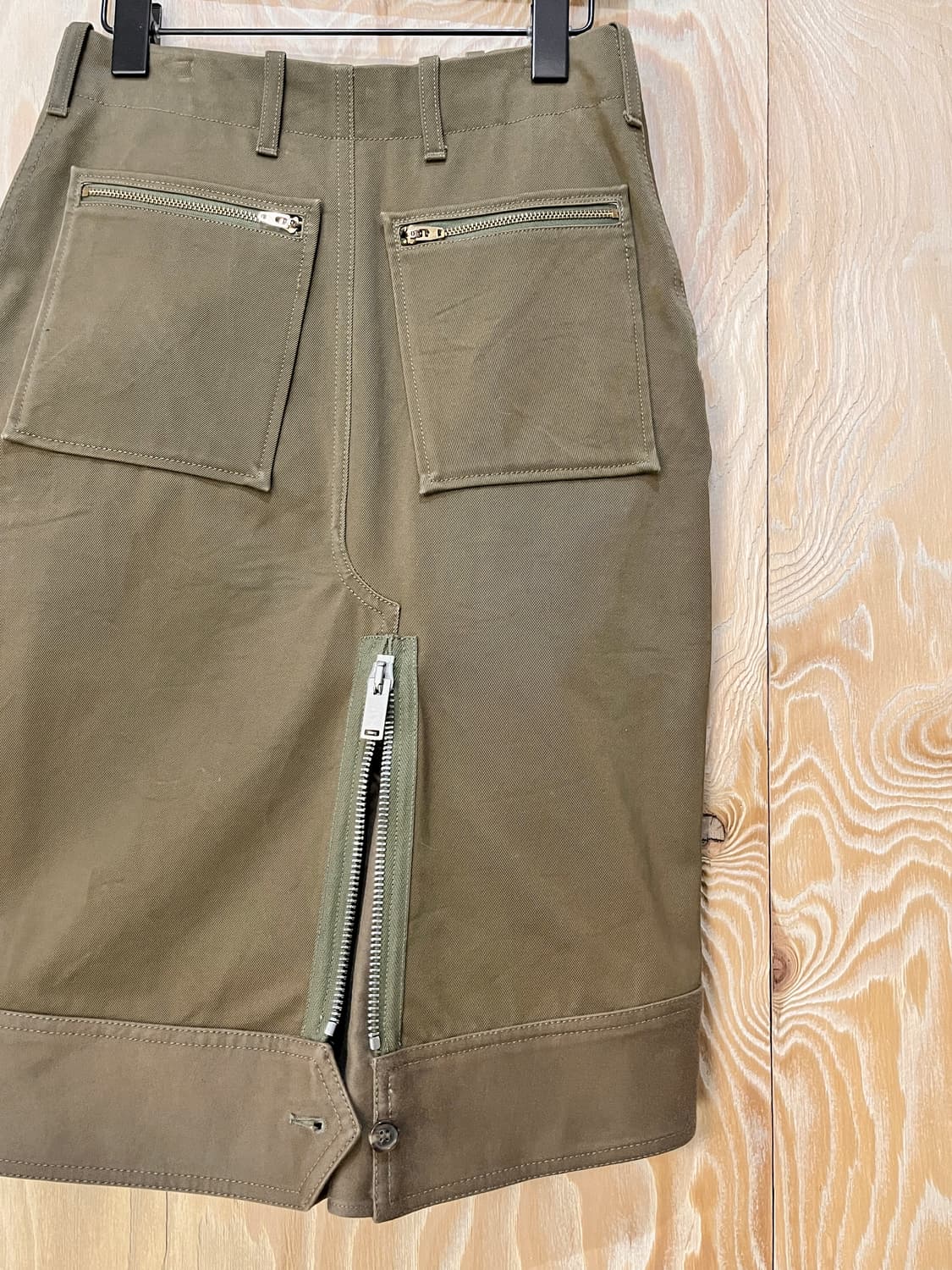 셀린느 더블 집 밀리터리 미디 스커트 상품이미지5